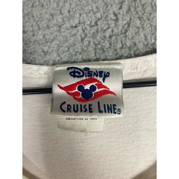 Vintage‎ Disney Castaway Cay Unisex Tank Top 2XL White Summer Casual - Picture 2 of 8